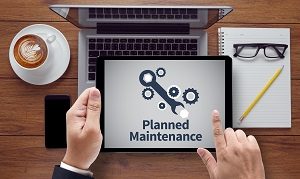 Planned Maintenance, on the tablet pc screen | hoa budget