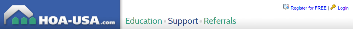 hoa-usa.com website header | hoa board education