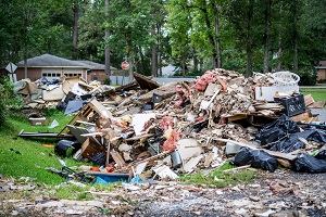 Debris from inside homes hit by Hurricane | HOA emergency checklist
