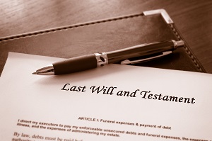Last Will and testament document with pen | death of an owner