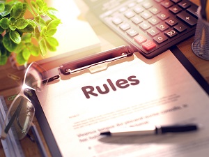 Rules written on a paper on Clipboard | hoa rules and regulations