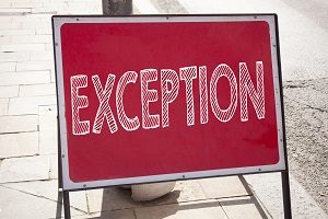 Hand writing text of the word Exception | hoa pet policy