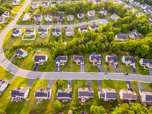 Aerial view of a Neighborhood | hoa terminology